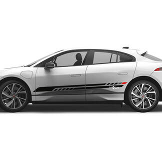 Jaguar I Pace Side 2 Colors Modern Stripes Graphics Doors Aufkleber Logo Lines Aufkleber
