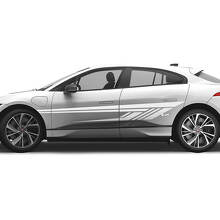 Aufkleber für Jaguar I Pace Side Modern Stripes Graphics Logo Lines Aufkleber
 3