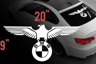 BMW Eagle Deutsch Auto Heckscheibe Vinyl Aufkleber Aufkleber für M3 M5 M6 e36 alle
