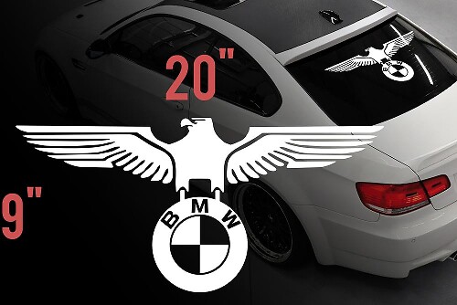 BMW Eagle Deutsch Auto Heckscheibe Vinyl Aufkleber Aufkleber für M3 M5 M6 e36 alle
