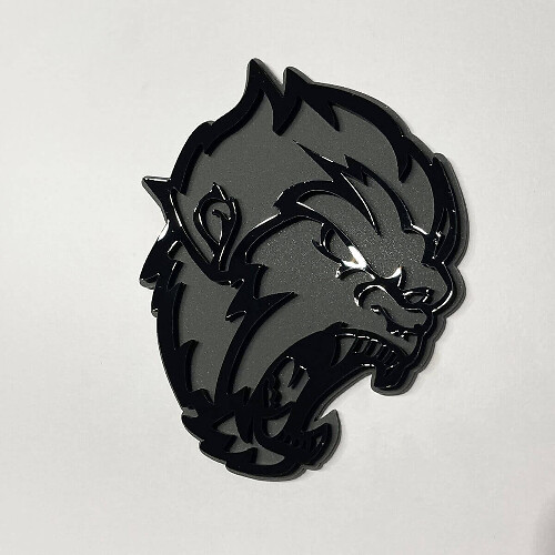 Wütender Sasquatch Bigfoot 3D Kotflügel-Emblem Abzeichen