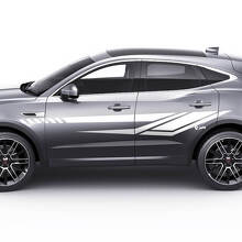Jaguar E-Pace Seiten moderne Türen Streifen Grafiken Aufkleber Logo Sticker
 3