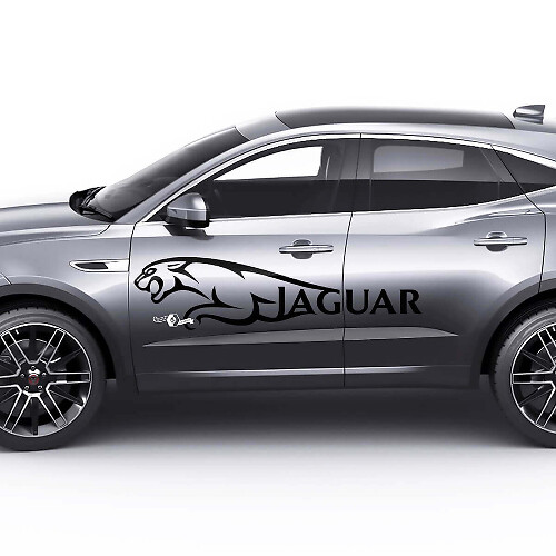 Seitliches Logo Jaguar Türgrafik Aufkleber Logo Sticker für Jaguar E-Pace