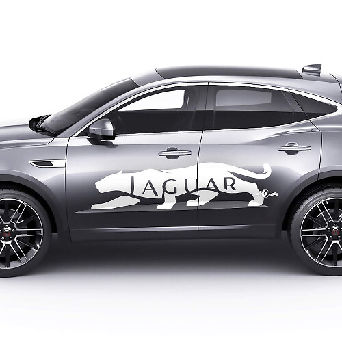 Seitliches Logo Jaguar Türen Grafiken Aufkleber Logo Sticker 2 Für Jaguar E-Pace