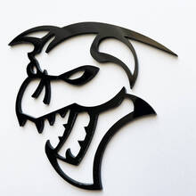 Hellcat Demon 3D-Abzeichen, schwarzes Fender-Abzeichen-Emblem
 2