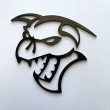 Hellcat Demon 3D-Abzeichen, schwarzes Fender-Abzeichen-Emblem
 3