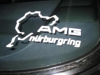 Paar AMG Nürburgring Ring Fenster Karosserie Racing Vinyl Aufkleber Aufkleber 5,5