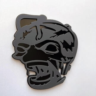 Zombie Bee Super Bee 3D-Abzeichen Black vs Grey Fender Badges Emblem
