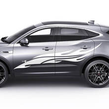 Jaguar E-Pace Seitentribal-Flammen-Türgrafik Aufkleber Logo-Aufkleber
 2