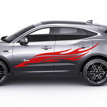 Jaguar E-Pace Side Flame Tribal Doors Grafikaufkleber Logo-Aufkleber
 3