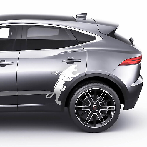 Jaguar Heckseitenradbogen-Grafik Aufkleber Logo-Aufkleber
