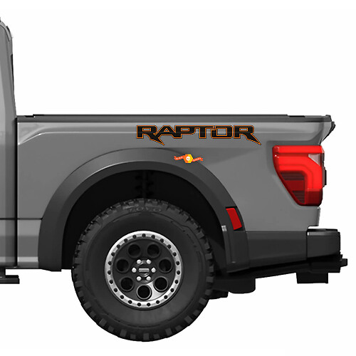 Raptor Graphics passend für 2024 Ford F150 Raptor R Vinyl-Aufkleber-Set mit Streifen
