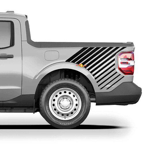 Musclecar truck Maverick Bettseiten-Grafik-Aufkleber-Sticker

