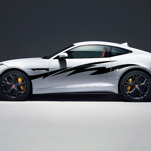Flame Side Racing Grafik Türaufkleber Für Jaguar F-Type R