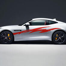 Flame Side Racing Grafik Türaufkleber Für Jaguar F-Type R 2