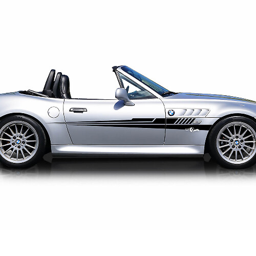 Paar BMW Z3 Roadster Streifen Seitentüren Vinyl Aufkleber Aufkleber
