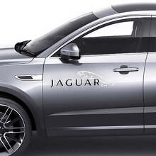 Paar Jaguar E-Pace Side Doors Logo Graphics Decal Logo Aufkleber 2 Farben
 2