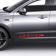 Paar Jaguar E-Pace Seitentüren Logo Graphics Destroyed Aufkleber Logo Aufkleber
 2