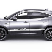Paar Jaguar E-Pace Seitentüren Logo Stripe Graphics Aufkleber Logo Aufkleber
 2