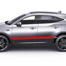 Paar Jaguar E-Pace Seitentüren Logo Stripe Graphics Aufkleber Logo Aufkleber
 3