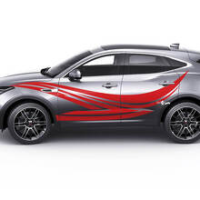 Paar Jaguar E-Pace Wave Seitentüren Logo Streifen Grafik Aufkleber Logo Aufkleber
 2