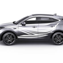 Paar Jaguar E-Pace Wave Seitentüren Logo Streifen Grafik Aufkleber Logo Aufkleber
 3