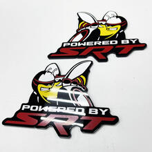Unterstützt von SRT Scat Pack Bee Dodge Charger Challenger Badge Fender Badges Emblem
 3