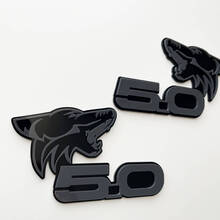 COYOTE 5.0 Fender Badges Emblem 3D-Abzeichen Schwarz vs. Grau
 2