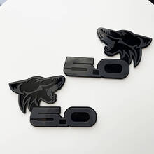 COYOTE 5.0 Fender Badges Emblem 3D-Abzeichen Schwarz vs. Grau
 4
