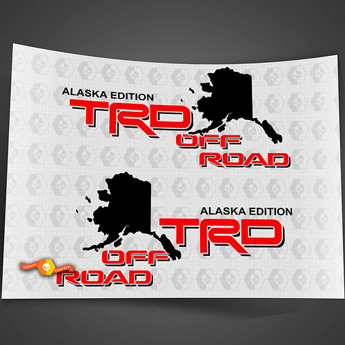 Toyota TRD Off Road Alaska Edition Nachttisch-LKW-Aufkleber
