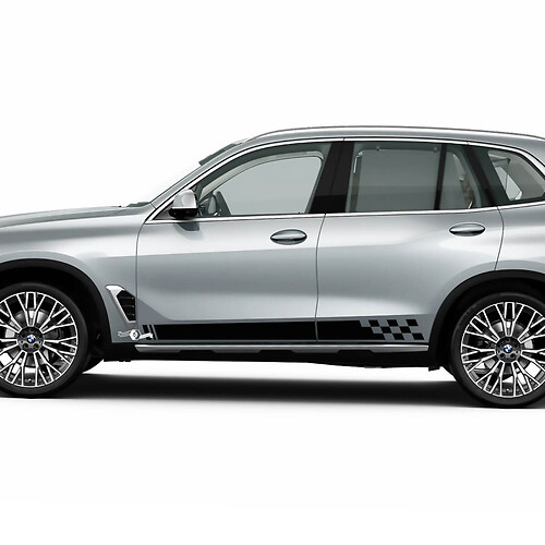 Karierte Streifen für BMW X5 G05 Seitentüren Vinyl Aufkleber Aufkleber

