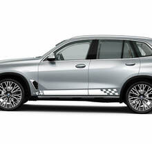 Karierte Streifen für BMW X5 G05 Seitentüren Vinyl Aufkleber Aufkleber
 3