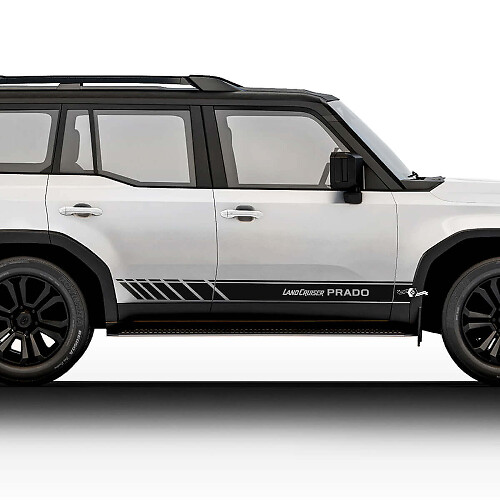 2024 Toyota Land Cruiser Prado Seitenrennen Aufkleber Decals Vinyl Streifen Grafik Aufkleber Decals Kit
