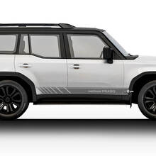 2024 Toyota Land Cruiser Prado Side Racing Aufkleber Aufkleber Vinyl Streifen Grafik Aufkleber Aufkleber Kit
 2