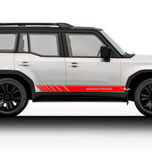 2024 Toyota Land Cruiser Prado Seitenrennen Aufkleber Decals Vinyl Streifen Grafik Aufkleber Decals Kit
_3