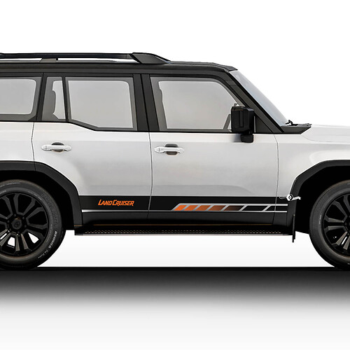 Toyota Land Cruiser Vintage-Stil Streifen Aufkleber Aufkleber Vinyl Grafik Aufkleber Aufkleber Kit
