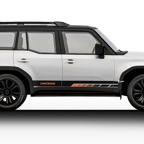 Toyota Land Cruiser Vintage Style Streifen Aufkleber Decals Vinyl Grafik Aufkleber Kit
