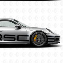 Porsche 911 Riesiger seitlicher Logo-Aufkleber
 3