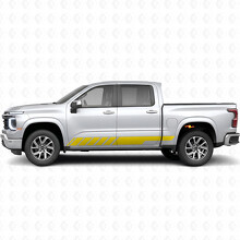 Schräge Racing-Tür- und Seitenschweller-Vinylstreifen für Chevrolet Silverado 1500 Next Generation 2027_3