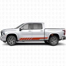 Schräge Racing-Tür- und Seitenschweller-Vinylstreifen für Chevrolet Silverado 1500 Next Generation 2027_4