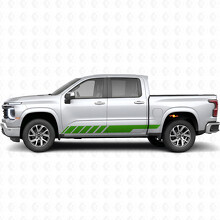 Schräge Racing-Tür- und Seitenschweller-Vinylstreifen für Chevrolet Silverado 1500 Next Generation 2027_6