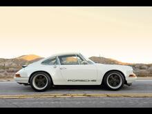 Porsche 911 Zweifarbiger klassischer Seitenstreifen-Logo-Aufkleber im Singer-Stil
 4