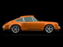Porsche 911 Zwei-Ton-Klassik-Seitenstreifen-Logo-Aufkleber Decal Singer Style
 7