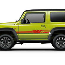 Paar Suzuki JIMNY Seitentüren Streifengrafikaufkleber Linienaufkleber
 2