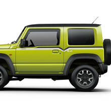 Paar Suzuki JIMNY Seitentüren Stripe Lines Grafikaufkleber Linienaufkleber 3 Farben
 2