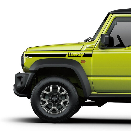 Paar Suzuki JIMNY Side Fender Stripe Grafikaufkleber Linien Logo Aufkleber
