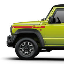 Paar Suzuki JIMNY Side Fender Stripe Grafikaufkleber Linien Logo Aufkleber
 3