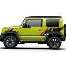 Paar Suzuki JIMNY Seitentüren Side Splash Fender Grafikaufkleber Linienaufkleber 3 Farben
 2