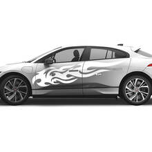 2x Jaguar F-Type R Side Racing Graphics Doors Side Flame Secal Vinyl Sticker
 3
