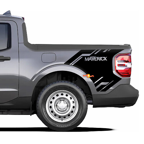 Paar Seitenbett Ford Maverick 2022-up Vinyl Logo Aufkleber Aufkleber Grafik

